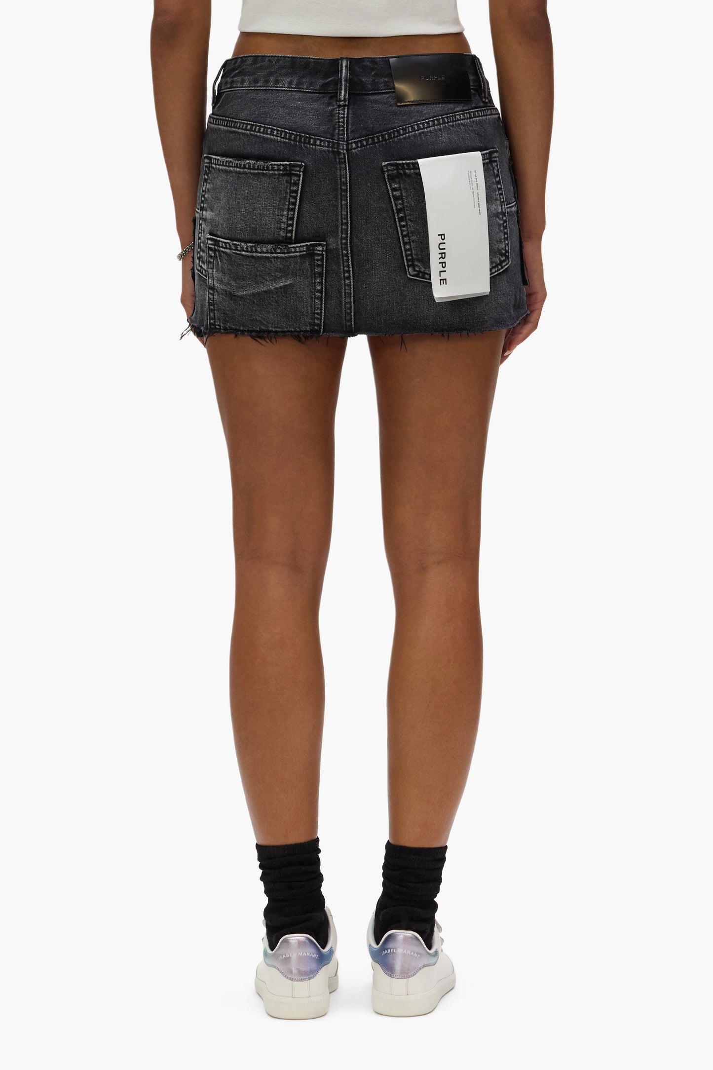 Double Canvas Mini Skirt