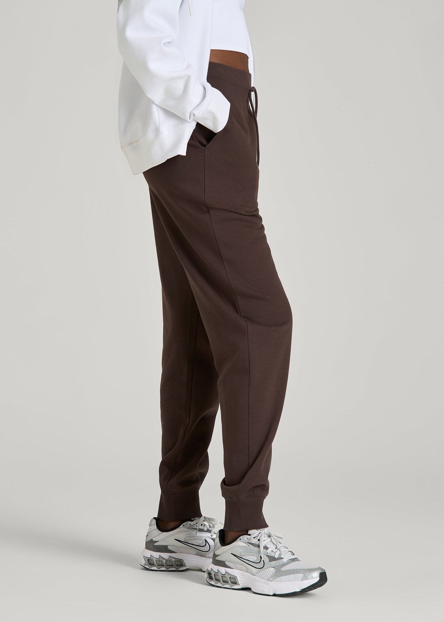 A.T. Basics Athletic Joggers for Tall Women in Espresso