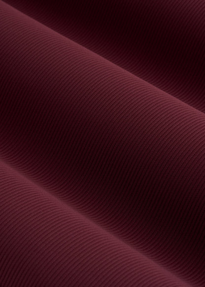 Cropped Ribbed Tank Top for Tall Women in Tawny Port