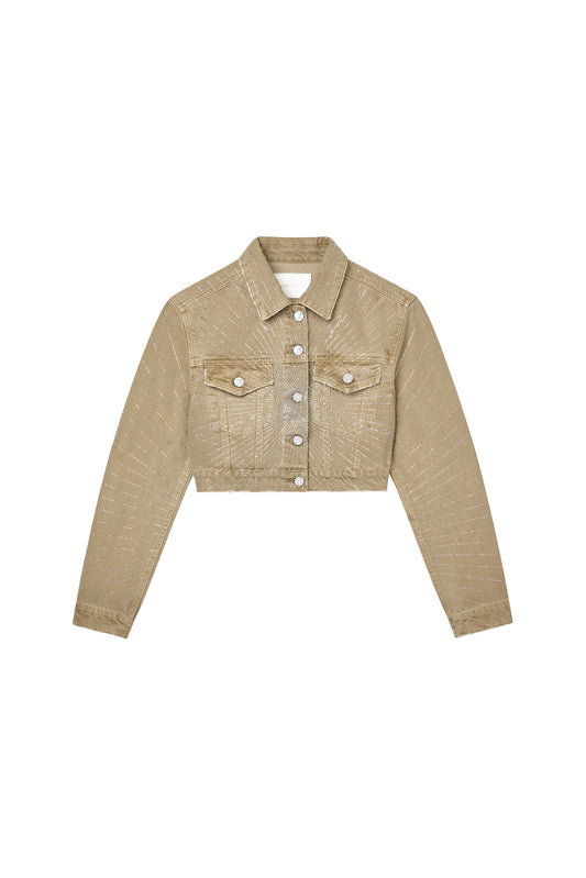 Radial Bling Crop Jacket