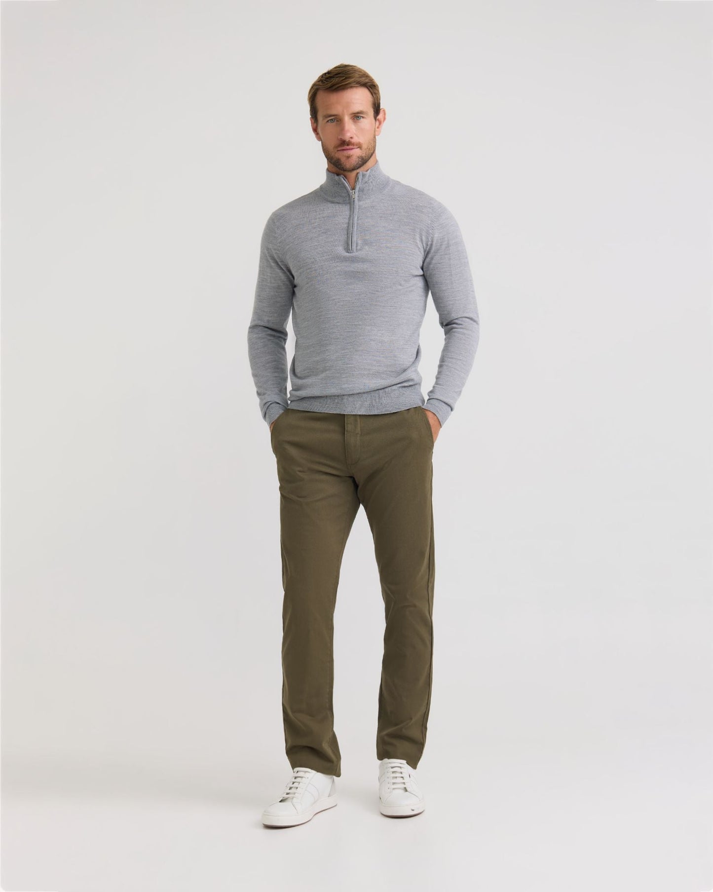 Slim Leg Stretch Cotton Chino