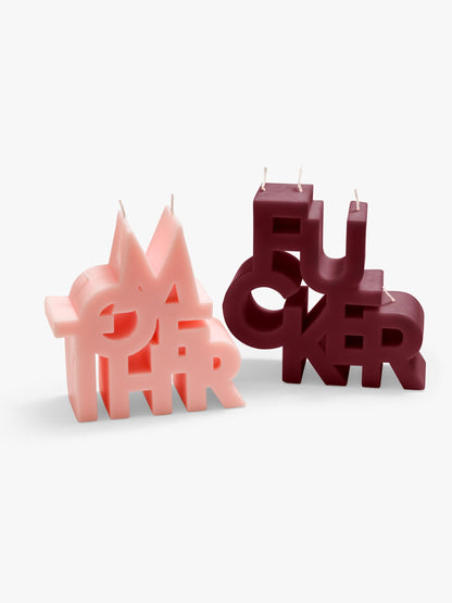 The Burnout Candle - F#CKER