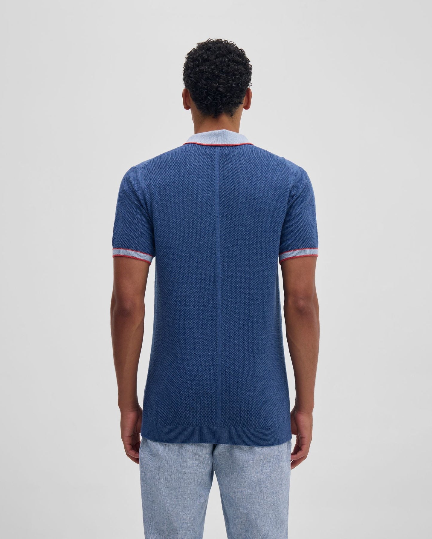 Holden Zip Neck Knitted Polo