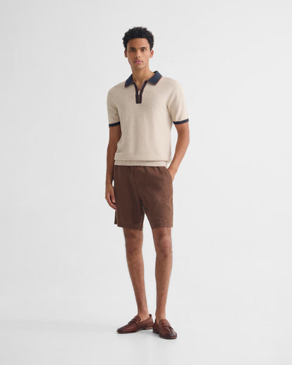 Holden Zip Neck Knitted Polo