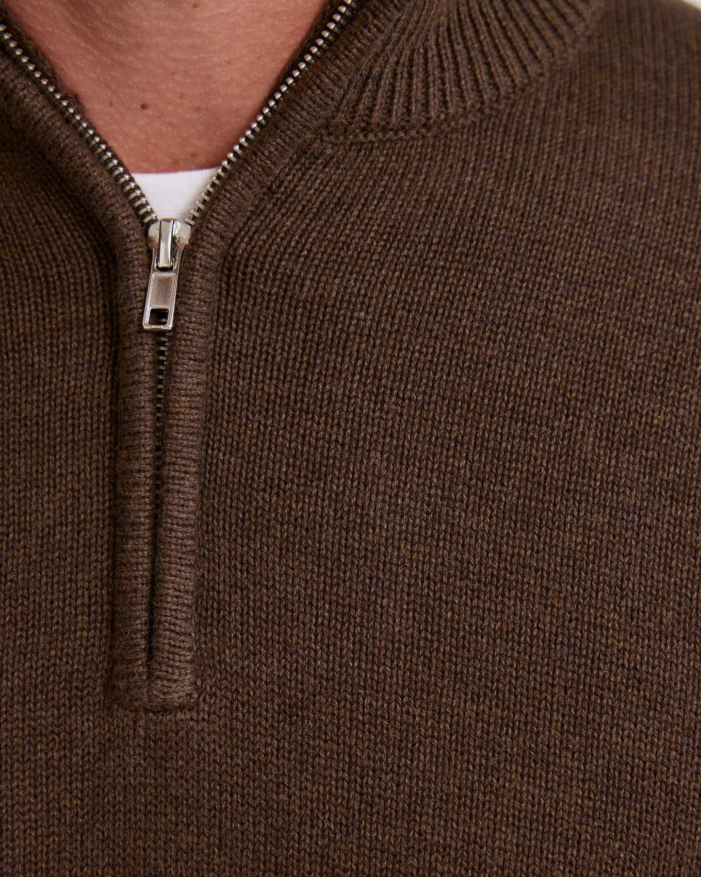 Robert Zip Neck Knit Pullover