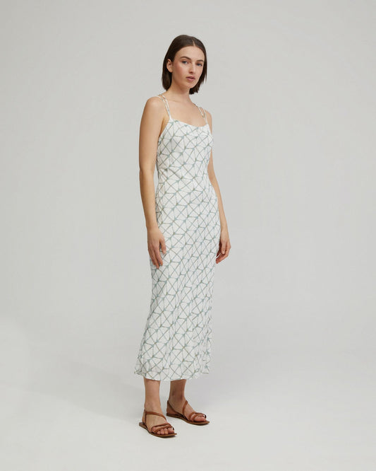 Monica Printed Slip Dress