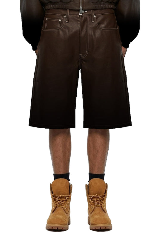 Leather Track Short