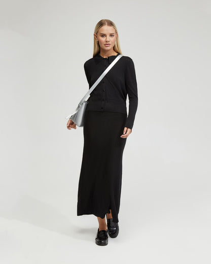 Elke Knitted Metallic Skirt