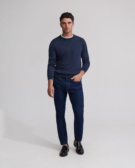 Crew Neck Cotton Cashmere Knit