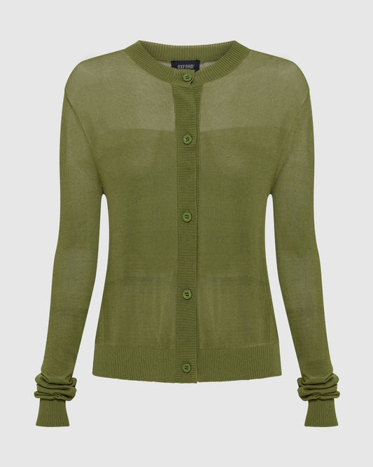 Celina Sheer Panel Cardigan