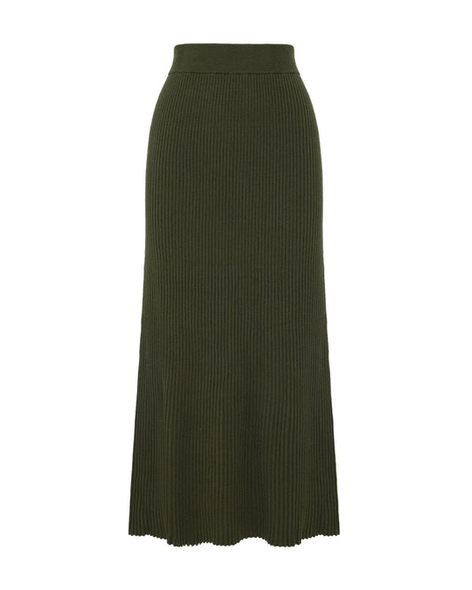 Belle Rib Knitted Skirt