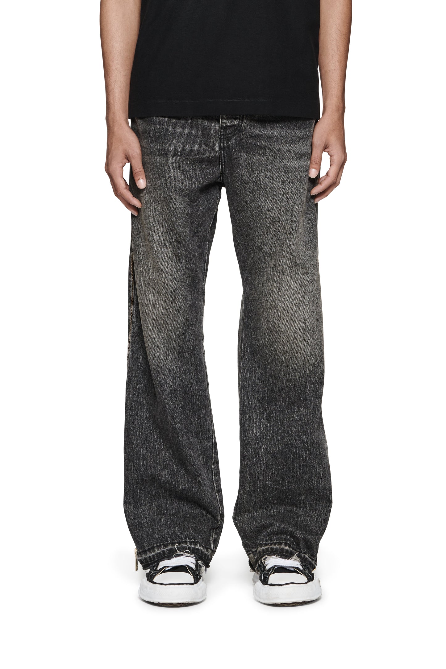 P018 Full Side Zip Faded
