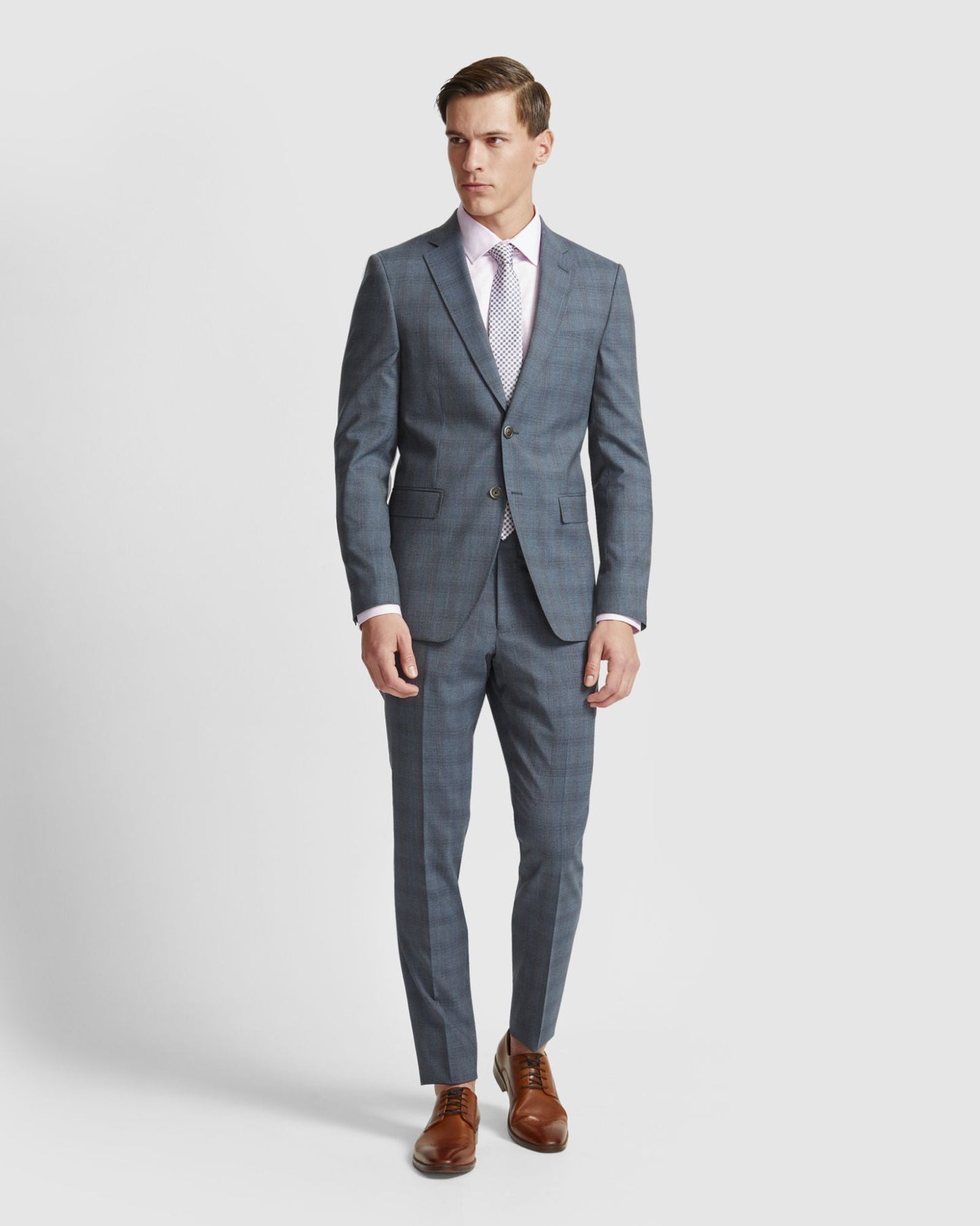 Auden Wool Check Suit Trousers