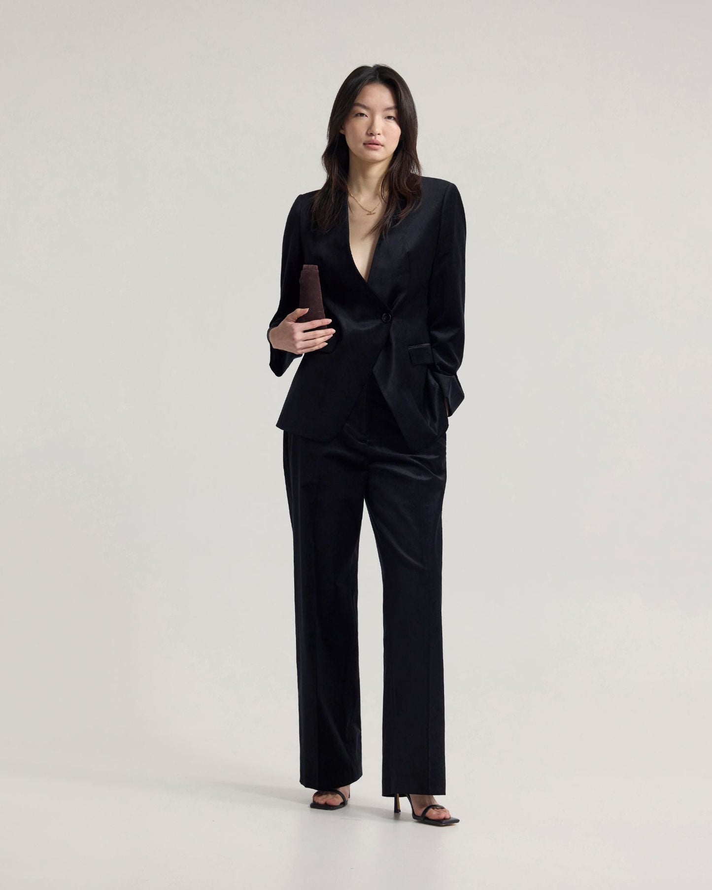 Lydia Velvet Straight Leg Pants