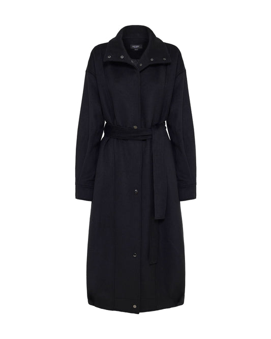 Emily Funnel Collar Wool Blend Coat