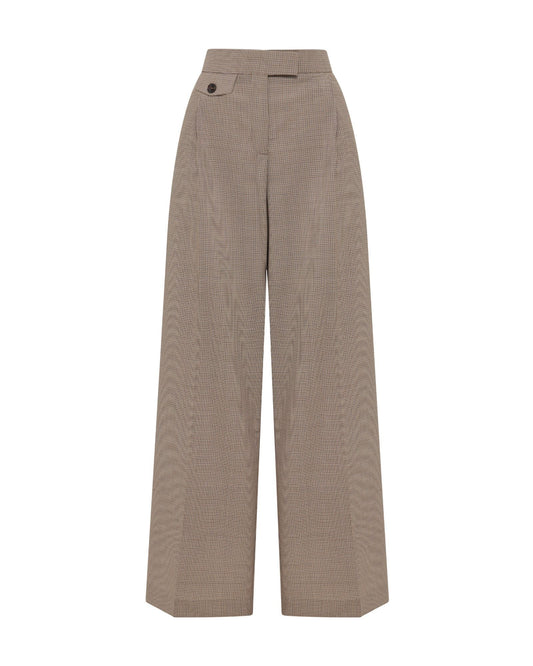 Belle Houndstooth Wool Pant