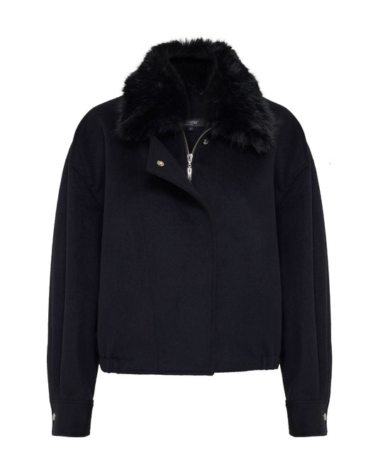 Freja Detatch Faux Fur Trim Jacket