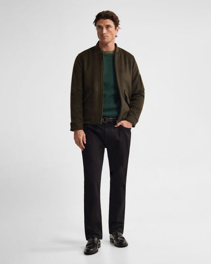 Hamish Wool Blend Bomber Jacket