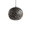 14" Ceramic Hanging Lantern in Bronze