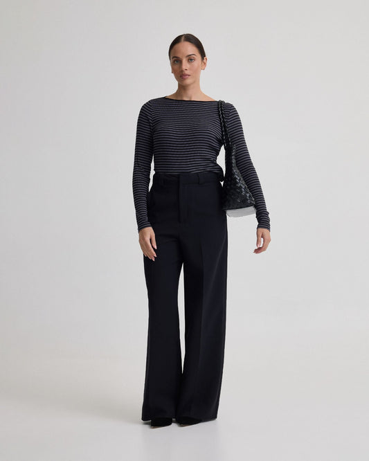 Erin Striped Boatneck Knit