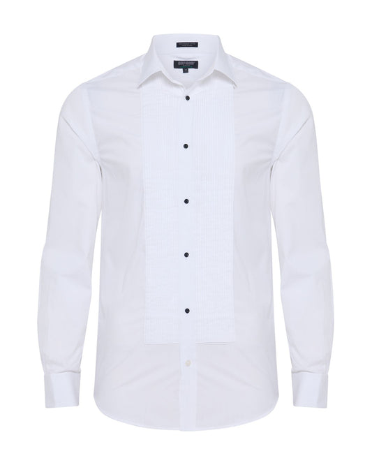 Dinner Shirt With Front Pleats