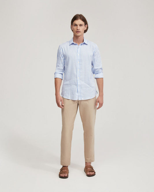 Fergus Linen Striped Shirt