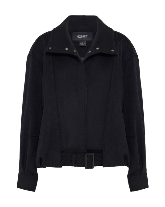 Emma Wool Blend Funnel Trm Jacket