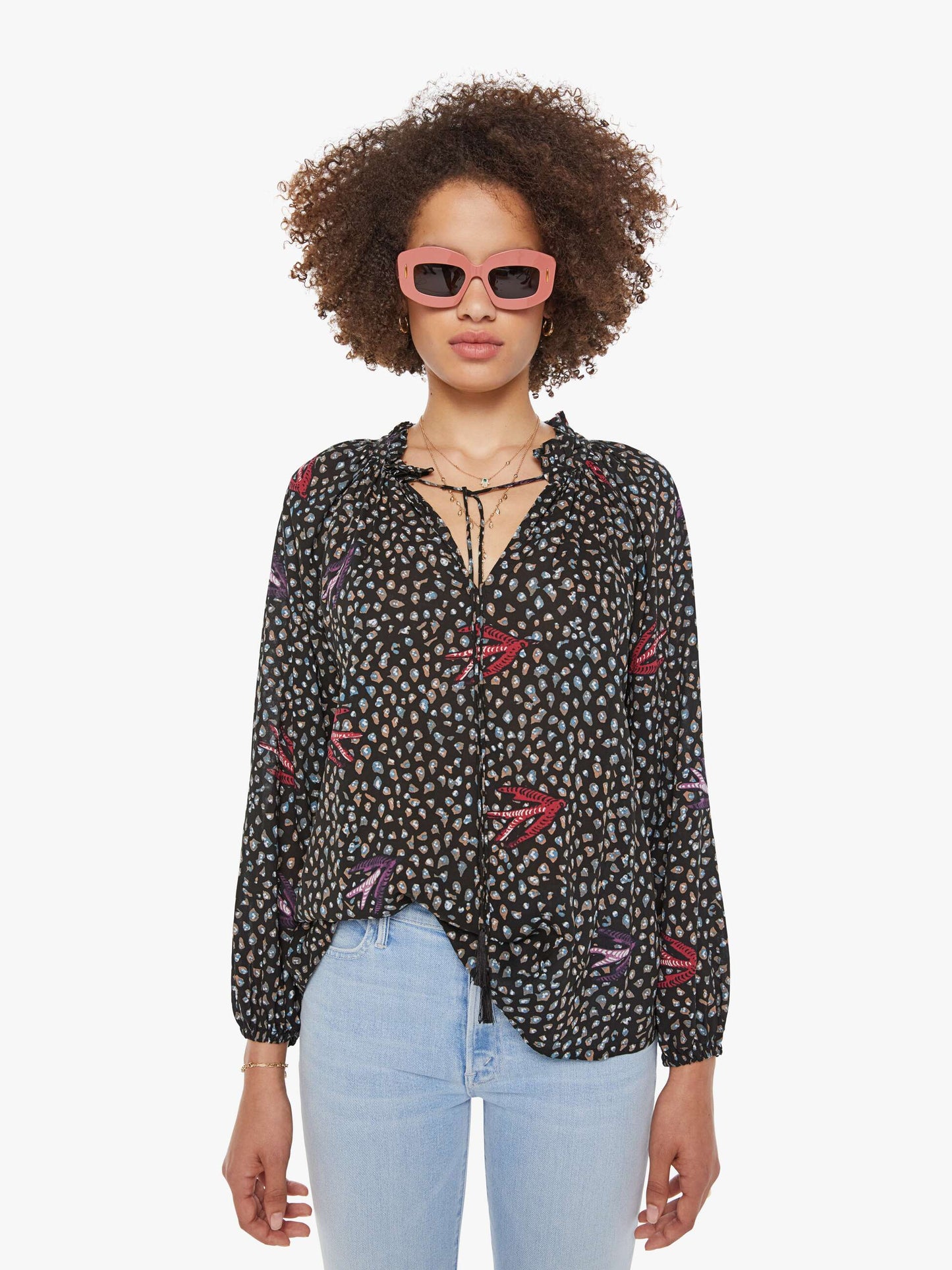 Natalie Martin Penny Blouse - Swallow Black