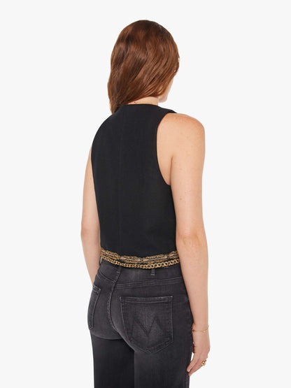 Maria Cher Selena Vest - Black